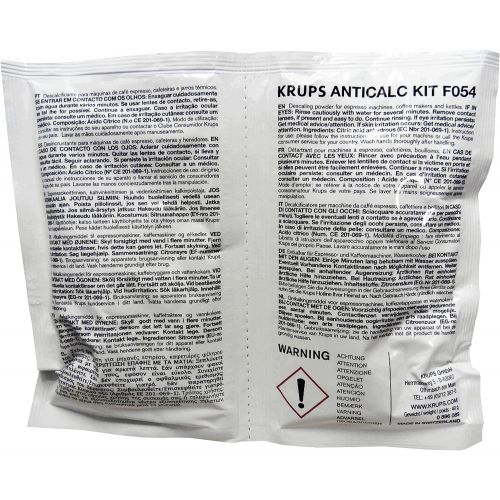  Krups Anticalc Kit* F054 Entkalker, Kalkreiniger, Kalkentferner, 3er Pack