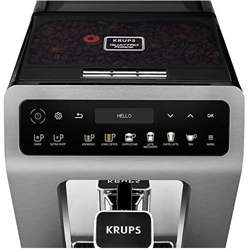  Krups Kaffeevollautomat One-Touch EA8808 + 2 x Emsa Thermobecher Travel Mug 360 ml (kaffeemaschine mit mahlwerk, Testsieger Stiftung Warentest, Kaffeebecher to go mit Quick Press V