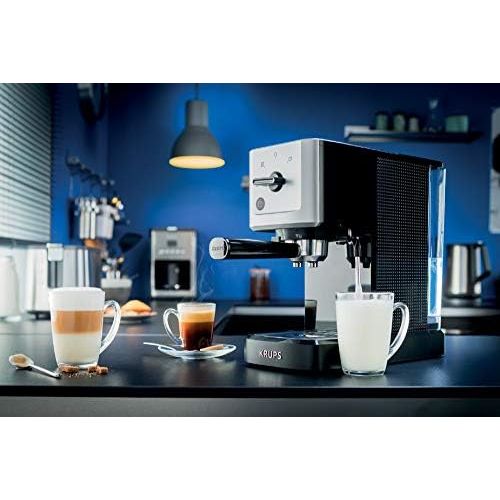  Krups XP3440 XP344010 Espresso-Automat, Edelstahl, 1.1 liters, schwarz/silber