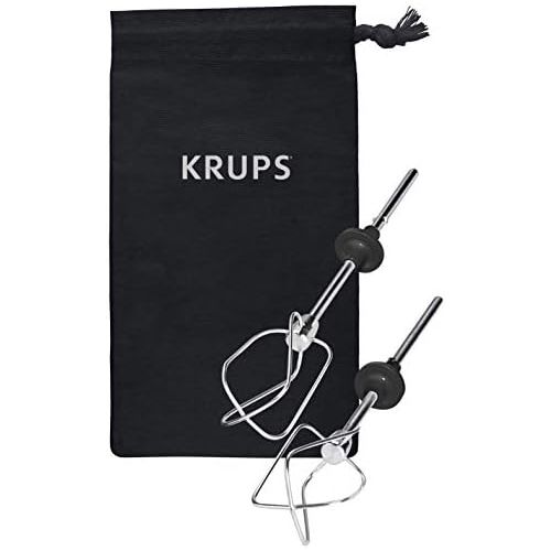  Krups Jubilaum-Edition F60858 3 Mix 7000 Handmixer (500 Watt, stufenlose Geschwindigkeitsregulierung, Turbofunktion, inklusive Zubehoer mit Tasche) schwarz/kupfer