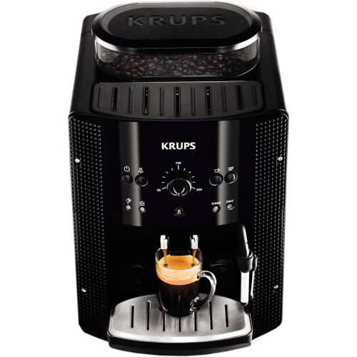  Krups EA8108 Kaffeevollautomat (automatische Reinigung, 2-Tassen-Funktion, Milchsystem mit CappucinoPlus-Duese, 15 bar, Kaffeemaschine, Espresso, Kaffeeautomat) schwarz