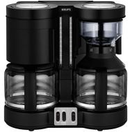 [아마존베스트]Krups KM8508 Doppel-Kaffeeautomat Duothek Plus, Kombiautomat Kaffee/Tee, 2 x 10 Tassen, schwarz