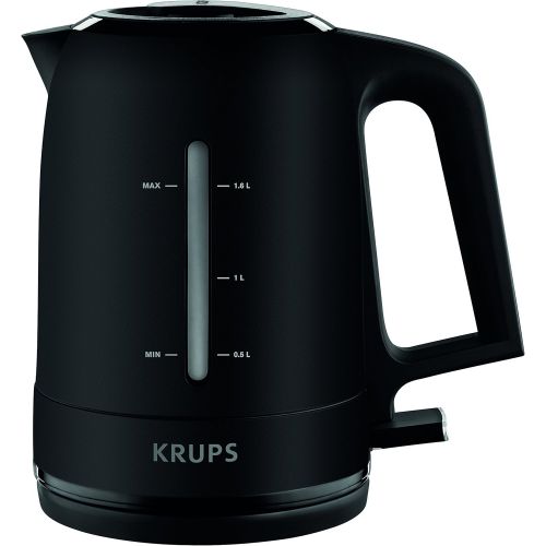  Krups F30908 Krups ProAroma Glas-Kaffeemaschine, 10 Tassen, 1.050 W im modernen Design, schwarz & BW2448 Wasserkocher Pro Aroma, 1,6 L, 2,400 W mit beleuchtetem Ein-/Ausschalter, s