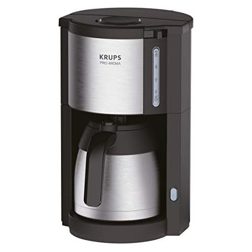  Krups KM305D10 ProAroma Thermo-Filterkaffeemaschine, 800 Watt, schwarz/edelstahl