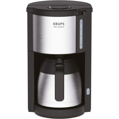  Krups KM305D10 ProAroma Thermo-Filterkaffeemaschine, 800 Watt, schwarz/edelstahl