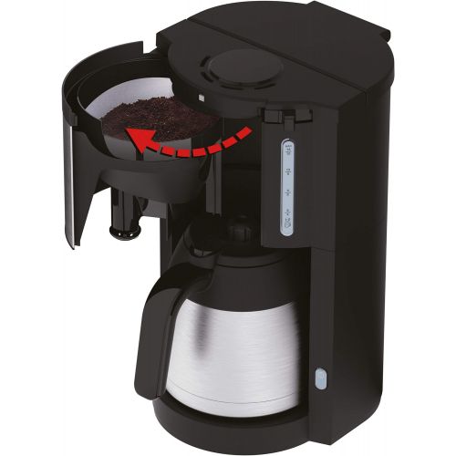  Krups KM305D10 ProAroma Thermo-Filterkaffeemaschine, 800 Watt, schwarz/edelstahl