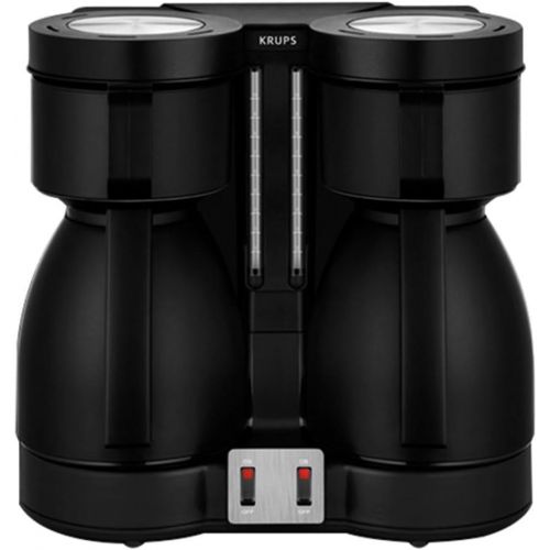  Krups KT8501 Doppel-Kaffeeautomat Duothek Thermo, schwarz