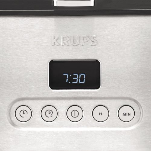  Krups KM442D Premium Filter-Kaffeemaschine, 10-15 Tassen, 1,000 W, programmierbar, edelstahl/schwarz