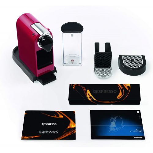  Krups Nespresso XN7415 New CitiZ Kaffeekapselmaschine (1260 Watt, 19 bar Pumpendruck, Wassertankkapazitat: 1 Liter) Rot