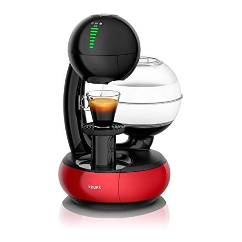  Krups KP3105 Nescafe Dolce Gusto Esperta Kaffeekapselmaschine (1500 Watt, Wassertankkapazitat: 1,4l, Pumpendruck: 15 Bar) schwarz/rot