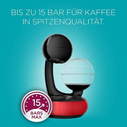  Krups KP3105 Nescafe Dolce Gusto Esperta Kaffeekapselmaschine (1500 Watt, Wassertankkapazitat: 1,4l, Pumpendruck: 15 Bar) schwarz/rot