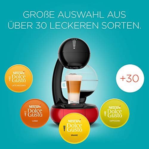  Krups KP3105 Nescafe Dolce Gusto Esperta Kaffeekapselmaschine (1500 Watt, Wassertankkapazitat: 1,4l, Pumpendruck: 15 Bar) schwarz/rot