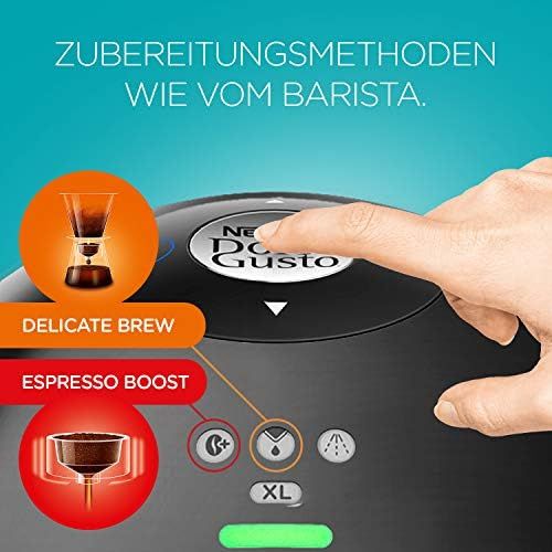  Krups KP3105 Nescafe Dolce Gusto Esperta Kaffeekapselmaschine (1500 Watt, Wassertankkapazitat: 1,4l, Pumpendruck: 15 Bar) schwarz/rot