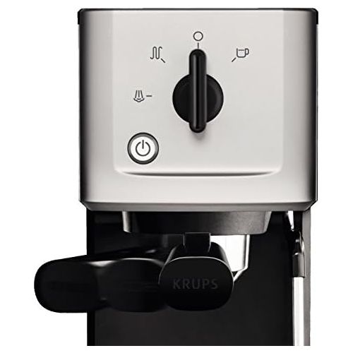  Krups XP3440 XP344010 Espresso-Automat, Edelstahl, 1.1 liters, schwarz/silber