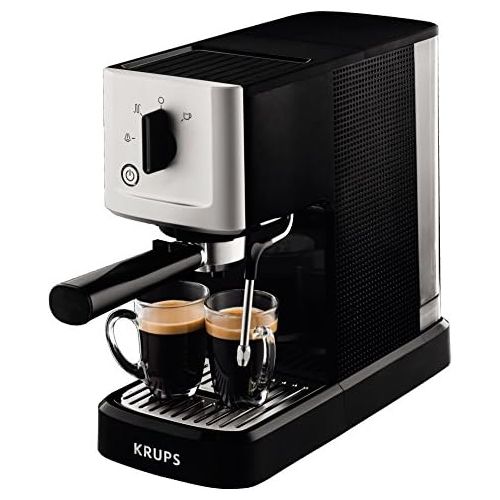  Krups XP3440 XP344010 Espresso-Automat, Edelstahl, 1.1 liters, schwarz/silber