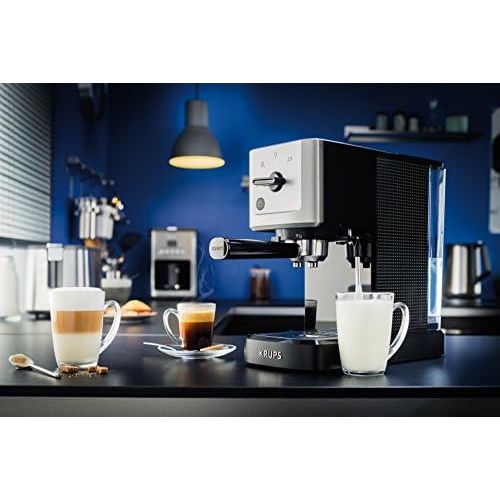  Krups XP3440 XP344010 Espresso-Automat, Edelstahl, 1.1 liters, schwarz/silber