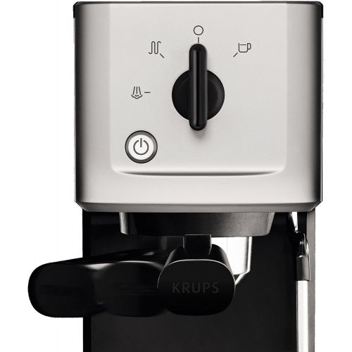  Krups XP3440 XP344010 Espresso-Automat, Edelstahl, 1.1 liters, schwarz/silber