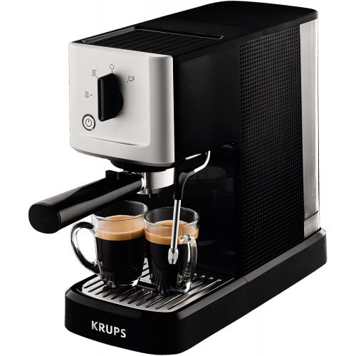  Krups XP3440 XP344010 Espresso-Automat, Edelstahl, 1.1 liters, schwarz/silber