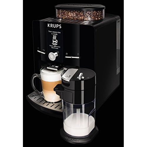  KRUPS EA8298 Kaffeevollautomat LattEspress One-Touch-Funktion (1,7 l, 15 bar, LC Display, Cappuccinatore) schwarz