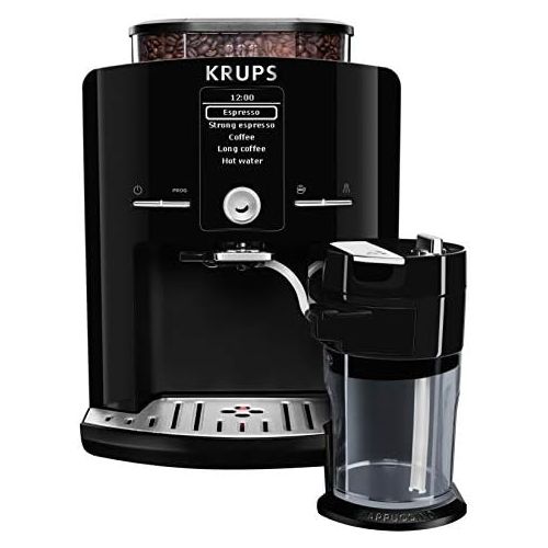  KRUPS EA8298 Kaffeevollautomat LattEspress One-Touch-Funktion (1,7 l, 15 bar, LC Display, Cappuccinatore) schwarz