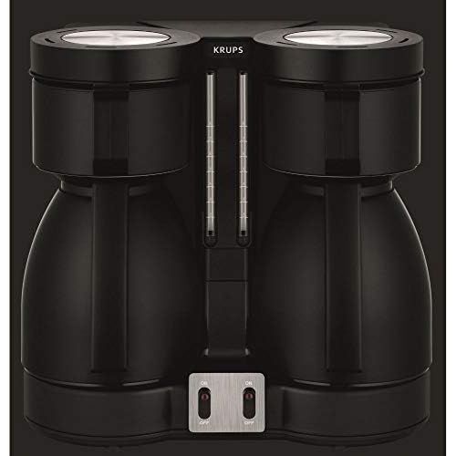  Krups KT8501 Doppel-Kaffeeautomat Duothek Thermo, schwarz