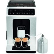 Krups EA891D Evidence Kaffevollautomat, Barista Quattro Force Technologie, 12 Kaffee-Variationen, 3 Tee-Variationen, One-Touch-Cappuccino Funktion metall