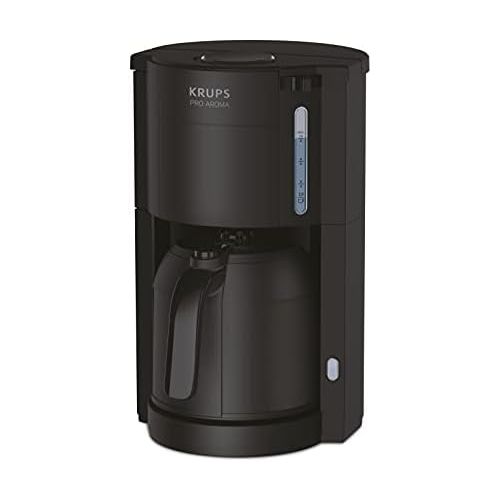  Krups KM303810 ProAroma Thermo-Filterkaffeemaschine (800 Watt, fuer 10-15 Tassen Kaffee) schwarz