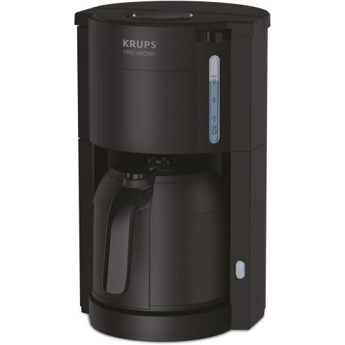  Krups KM303810 ProAroma Thermo-Filterkaffeemaschine (800 Watt, fuer 10-15 Tassen Kaffee) schwarz