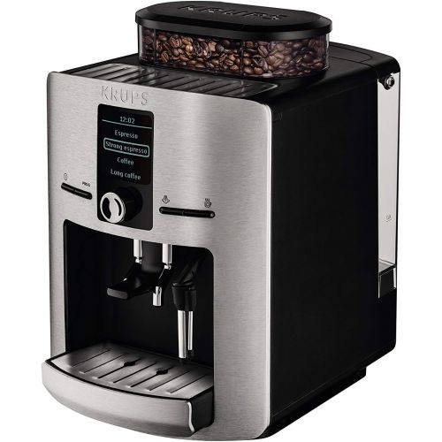  Krups EA826E(Artikelnr. : EA826E10) Kaffeevollautomat (1450 Watt, 1,8 Liter, 15 bar, LC Display, Cappuccinatore) aluminium