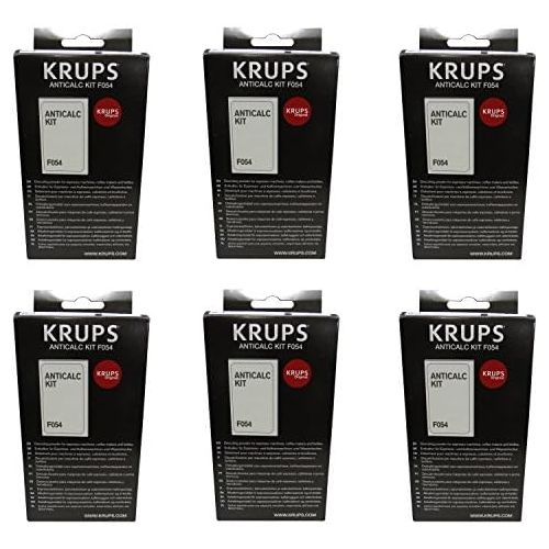  6er Pack Krups Entkalkungspulver F054 2 Beutel a 40,0 g