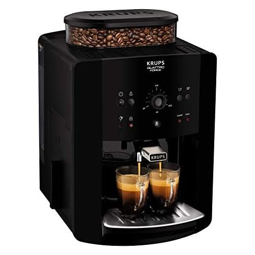  Krups EA8110 Arabica Quattro Force Kaffeevollautomat (1450 Watt, Wassertankkapazitat: 1,8 Liter, Pumpendruck: 15 bar) schwarz