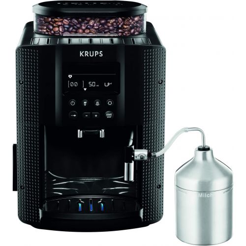  Krups EA8160 Kaffeevollautomat (1450 Watt, 1,8 Liter, 15 bar, LC Display, Cappuccinatore) schwarz