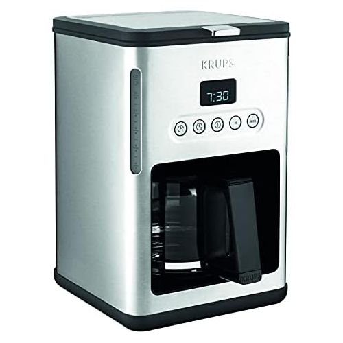  Krups KM442D Premium Filter-Kaffeemaschine, 10-15 Tassen, 1,000 W, programmierbar, edelstahl/schwarz