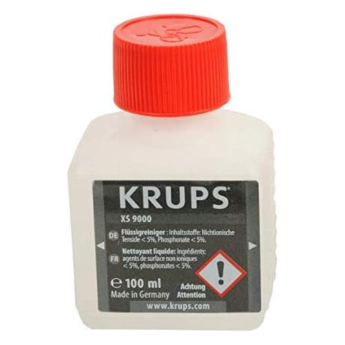  Krups XS9000 Fluessigreiniger fuer Kaffeevollautomaten mit Milchsystem, 2-er Pack