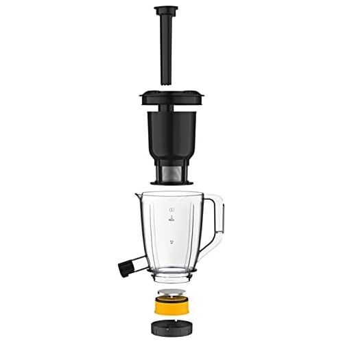  [아마존베스트]Krups KB42Q1 Blendforce 2-in-1 Stand Blender 600 Watt 6 Blades Powelix Technology 2 Speeds + Pulse Ice Crush Function Including: Mixing Container, Juice Container, White / Grey