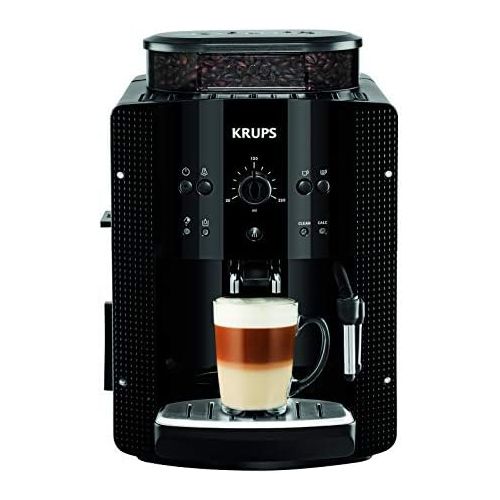  [아마존베스트]Krups EA8108 fully automatic coffee machine (automatic cleaning, 2-cup function, milk system with CappucinoPlus nozzle, 15 bar, coffee machine, espresso, coffee machine) black