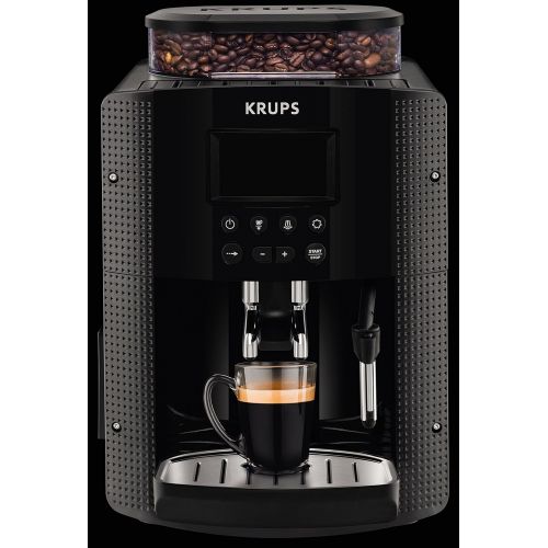  [아마존베스트]Krups EA815070 Fully Automatic Coffee Machine (1450 Watt, 1.8 Litres, 15 Bar, LC Display, CappuccinoPlus Nozzle) Black