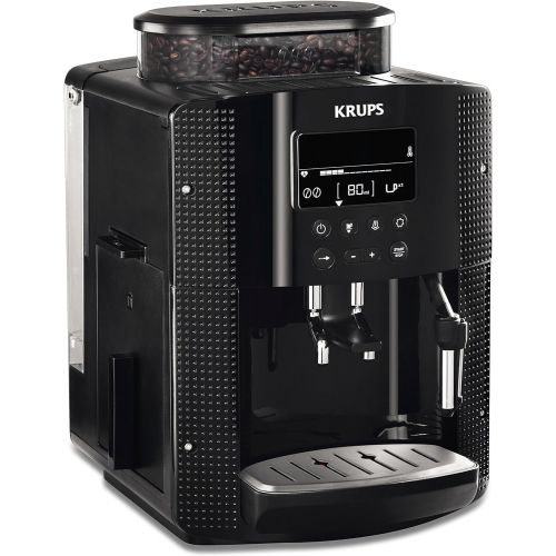  [아마존베스트]Krups EA815070 Fully Automatic Coffee Machine (1450 Watt, 1.8 Litres, 15 Bar, LC Display, CappuccinoPlus Nozzle) Black