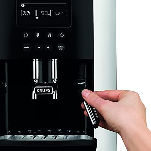  [아마존베스트]Krups EA8178 Arabica Display Quattro Force Fully Automatic Coffee Machine (1450 Watts, Water Tank Capacity: 1.8l, pump pressure: 15 bar, LCD display) black/carbon look