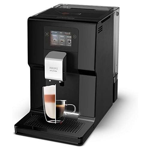  [아마존베스트]Krups Intuition Preference Fully Automatic Coffee Machine | Personalised LED Lighting | 250 g Bean Container | 2.3 L Water Tank | 3.5 Inch Colour Touchscreen | One-Touch Cappuccino