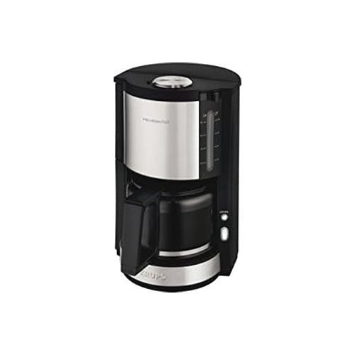  [아마존베스트]Krups KM321 Proaroma Plus Glass Coffee Maker 10 Cups 1100W Modern Design Black with Stainless Steel Appliques & F03442 Glass Jug Espresso/Coffee Machine Accessories with Lid, 10 Cu