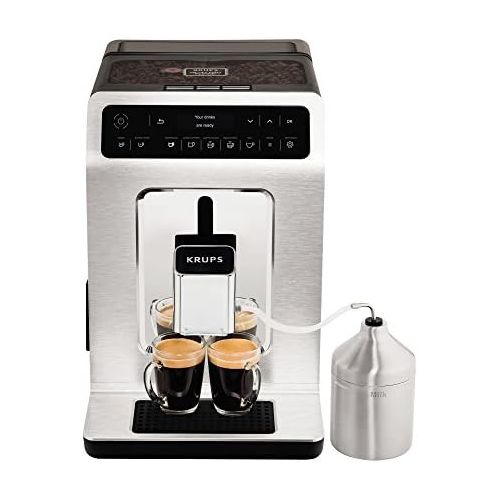  [아마존베스트]Krups Evidence Coffee Machine One Touch Cappuccino OLED Control Panel with Touch Screen 2.1 L