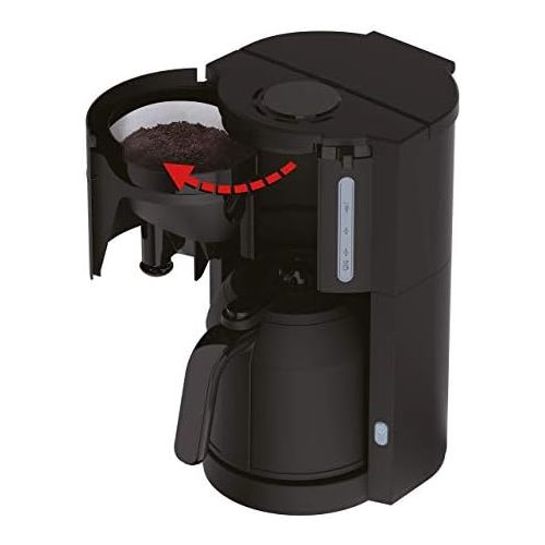  [아마존베스트]Krups Pro Aroma KM3038 KM303810 Filter Coffee Machine 1 L Capacity with Thermal Flask (800 Watt) Black & Toaster Pro Aroma KH1518 | 6 Browning Levels | 2 Slots for 2 Slices | 700 W