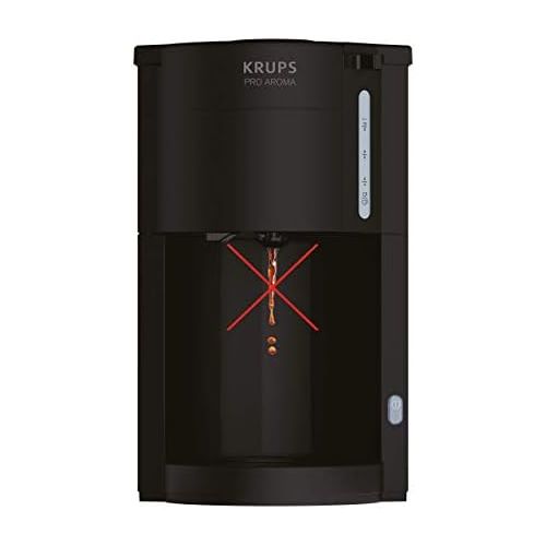  [아마존베스트]Krups Pro Aroma KM3038 KM303810 Filter Coffee Machine 1 L Capacity with Thermal Flask (800 Watt) Black & Toaster Pro Aroma KH1518 | 6 Browning Levels | 2 Slots for 2 Slices | 700 W