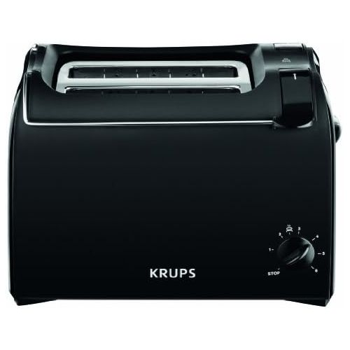  [아마존베스트]Krups Pro Aroma KM3038 KM303810 Filter Coffee Machine 1 L Capacity with Thermal Flask (800 Watt) Black & Toaster Pro Aroma KH1518 | 6 Browning Levels | 2 Slots for 2 Slices | 700 W