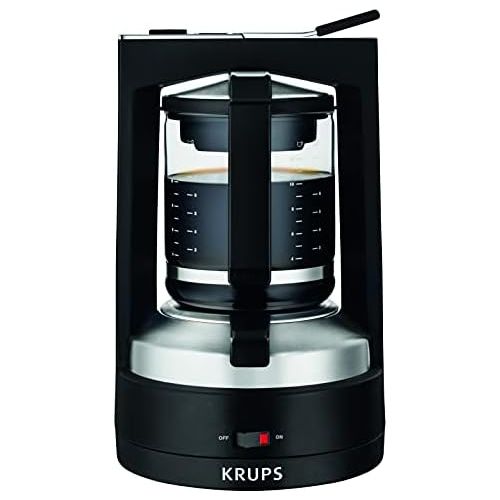 [아마존베스트]Krups KM 4689 coffee maker - coffee makers (Built-in, Mocha, Black, Stainless steel, Jug, Glass)