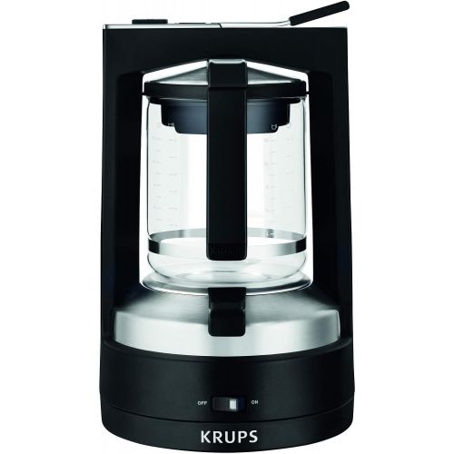  [아마존베스트]Krups KM 4689 coffee maker - coffee makers (Built-in, Mocha, Black, Stainless steel, Jug, Glass)
