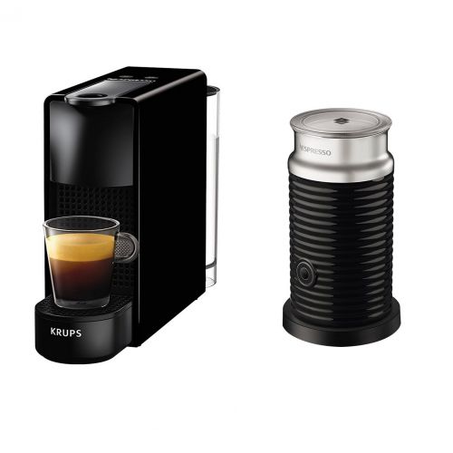  Krups Nespresso Essenza Mini XN1111 Kaffeekapselmaschine (1260 Watt, 0,7 Liter, 19 bar, inklusive Aeroccino Milchaufschaeumer) weiss