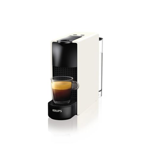  Krups Nespresso Essenza Mini XN1111 Kaffeekapselmaschine (1260 Watt, 0,7 Liter, 19 bar, inklusive Aeroccino Milchaufschaeumer) weiss