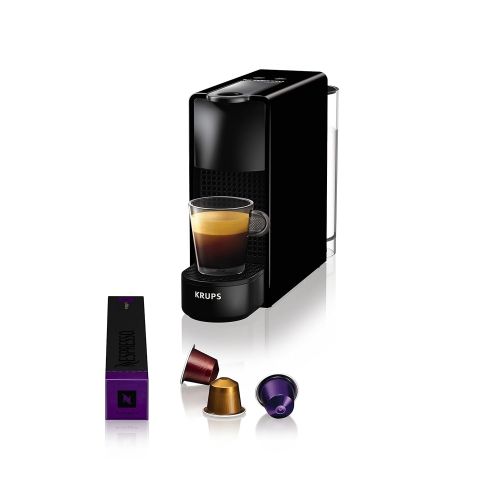  Krups Nespresso Essenza Mini XN1111 Kaffeekapselmaschine (1260 Watt, 0,7 Liter, 19 bar, inklusive Aeroccino Milchaufschaeumer) weiss